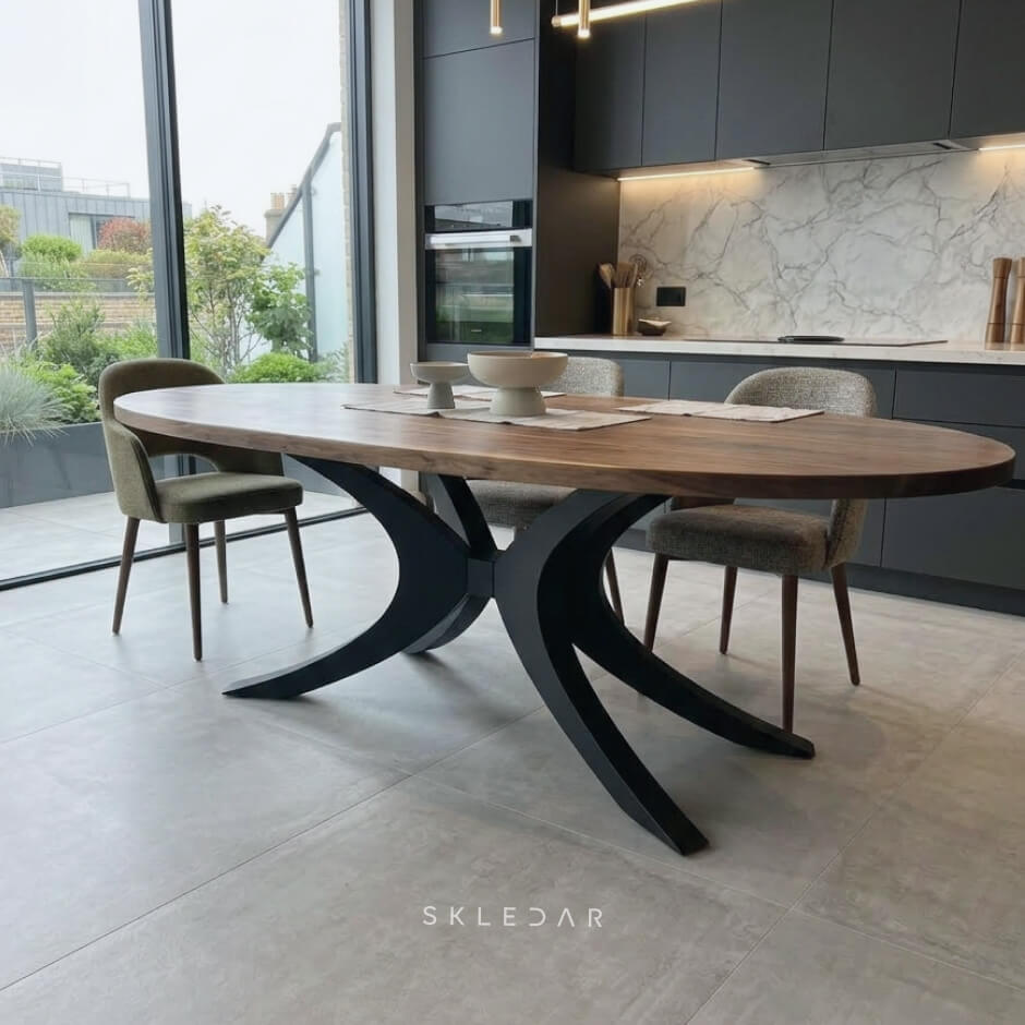 Podnožje za jedilno mizo orbit